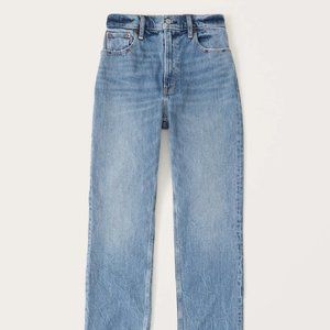 Abercrombie & Fitch 90s Ultra High Rise Straight Jeans (size 10/30)